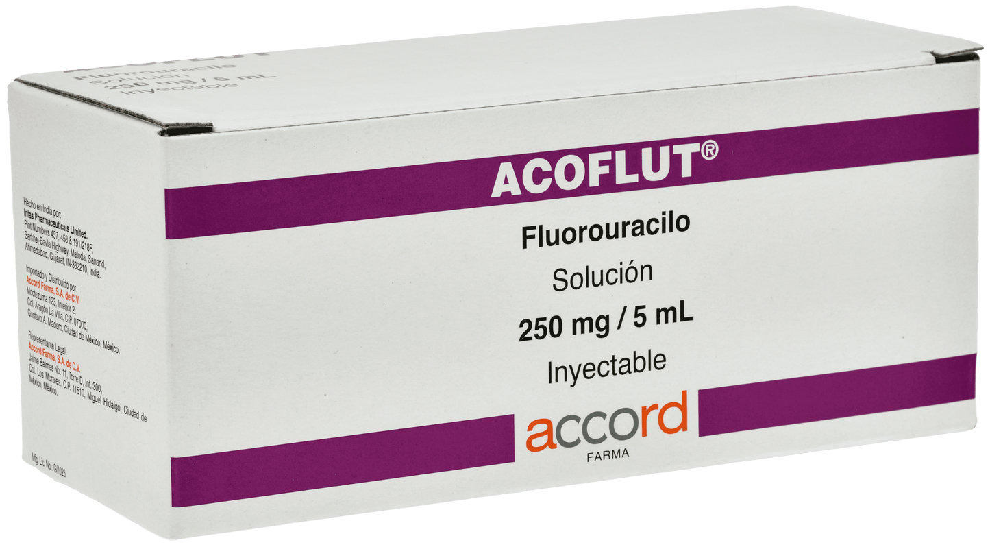 ACOFLUT Fluorouracilo 250 MG C/5 ML C/10 AMP