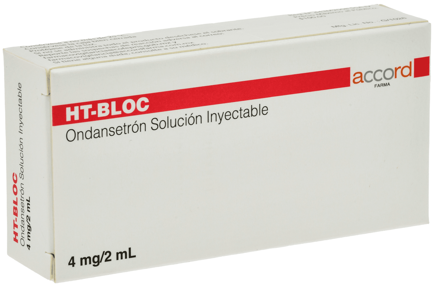 HT-BLOC Ondasetron 4MG/2ML C/1 AMP