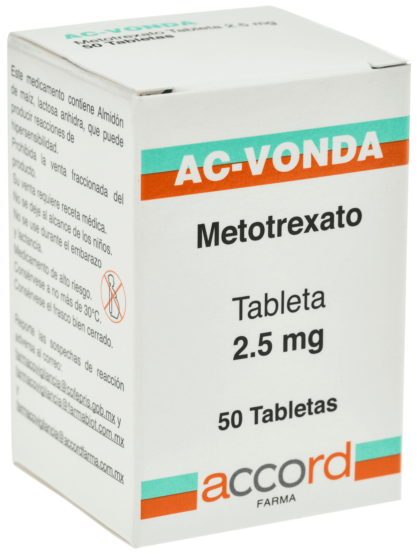AC-VONDA Metrotexato 2.5MG C/50 TABS