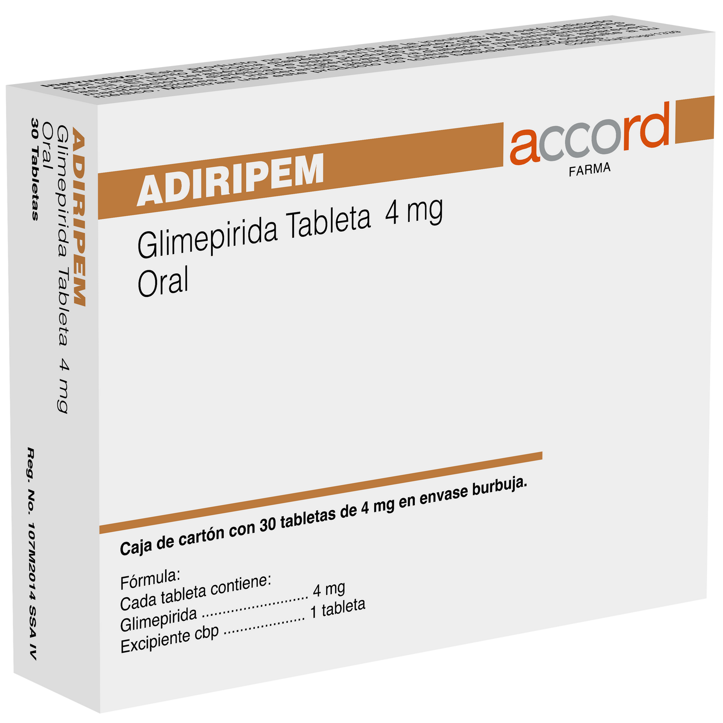 ADIRIPEM Glimepirida 4MG C/30 TABS