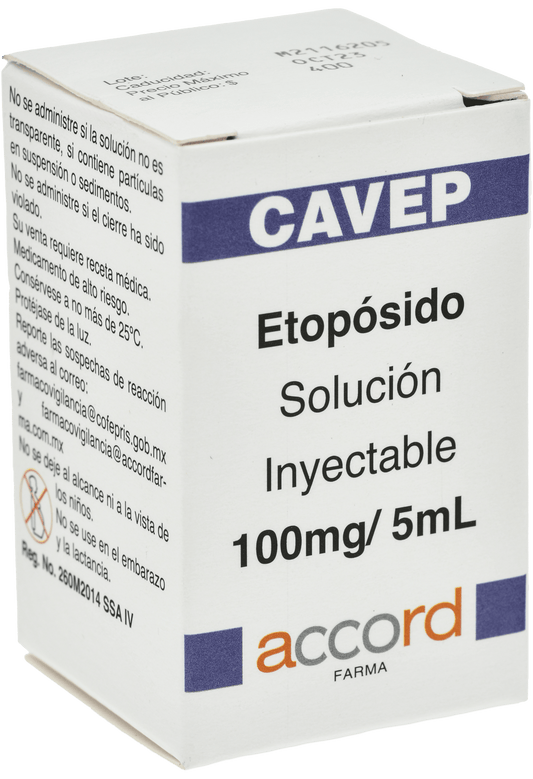 CAVEP Etoposido 100MG/5ML C/10 FCO AMP