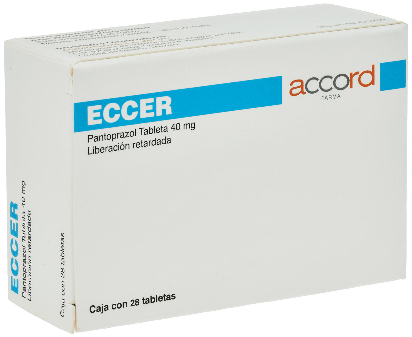 ECCER Pantoprazol 40MG C/28 TABS