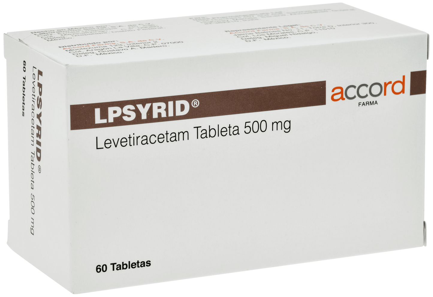 LPSYRID Levetiracetam 500MG C/60 TABS