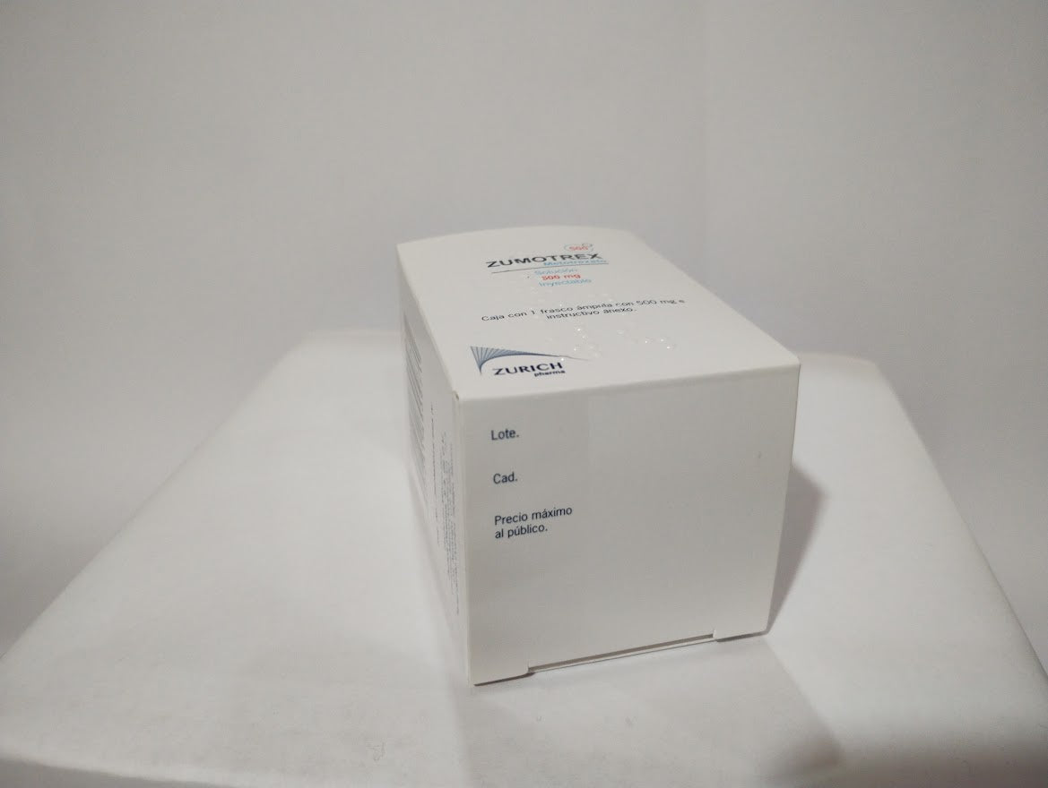ZUMOTREX 500 MG FCO AMP