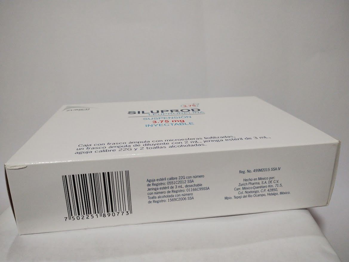 SILUPROD LEUPRORELINA SOL INY 3.75 MG 2 ML C/1 AMP