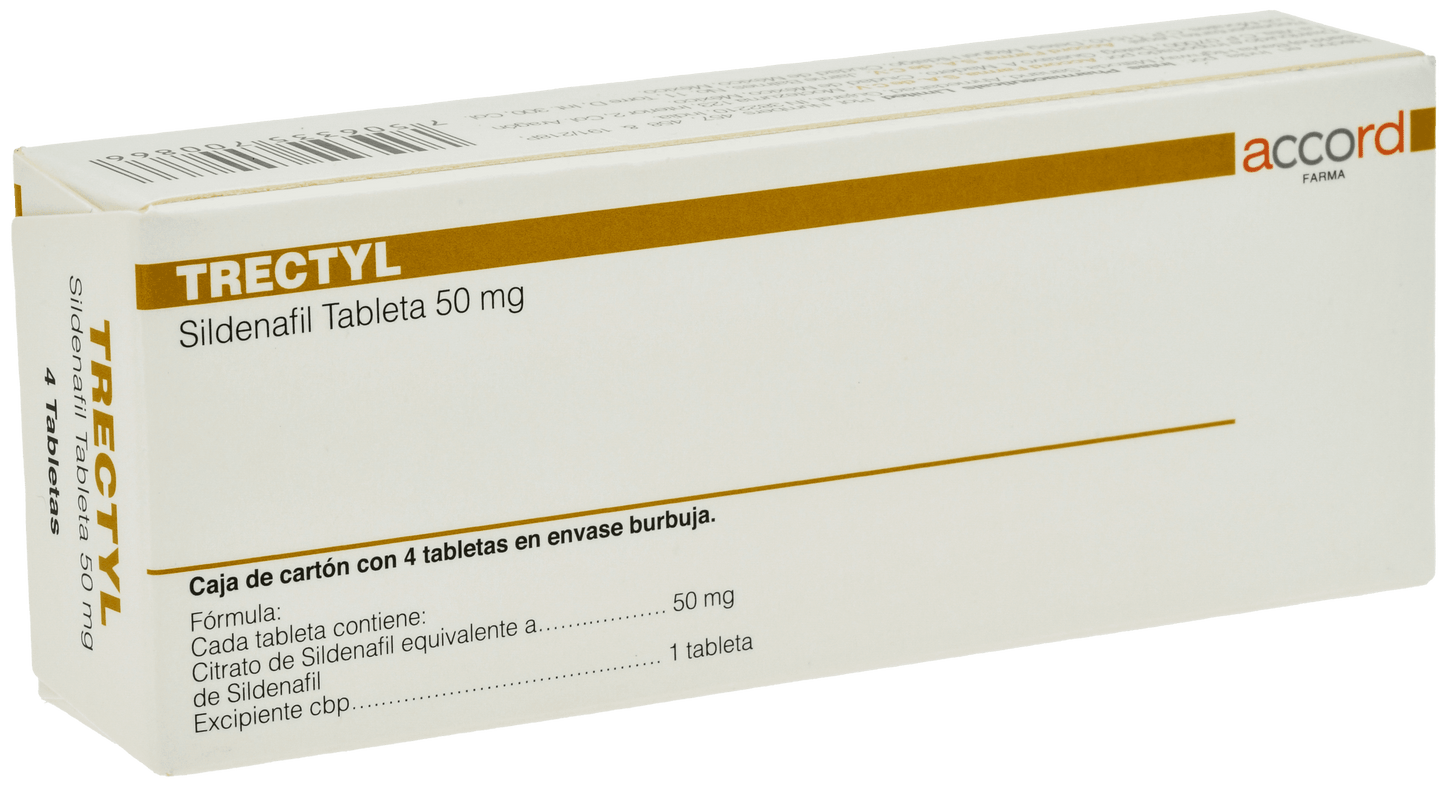 TRECTYL Sildenafil 50MG C/4 TABS