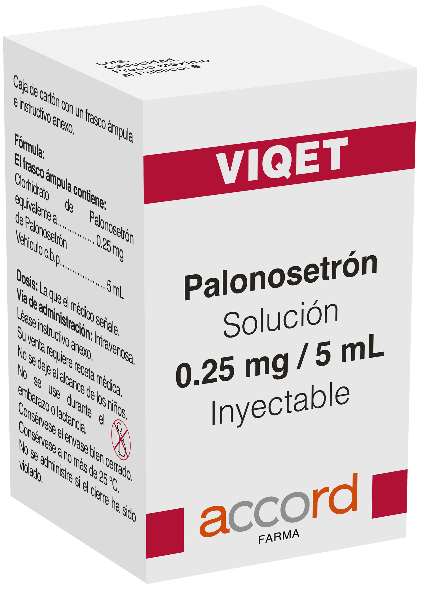 VIQET Palonosetron  0.25 MG/ 5 ML SOL INY